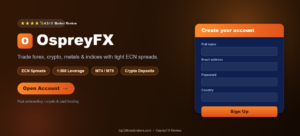 OspreyFX sign up page