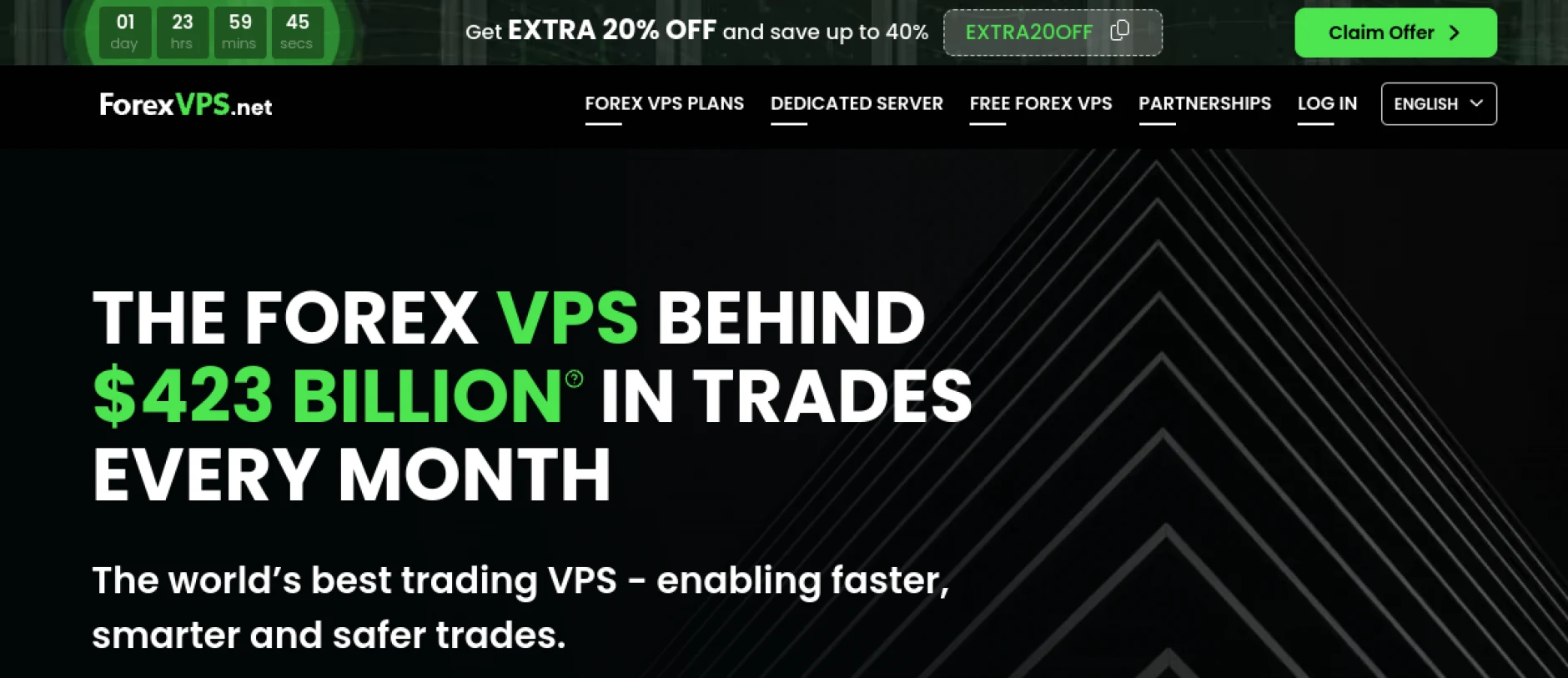 ForexVPS.net homepage