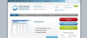 Premium Trading forex rebate service homepage