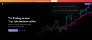 TraderSync trading journal homepage